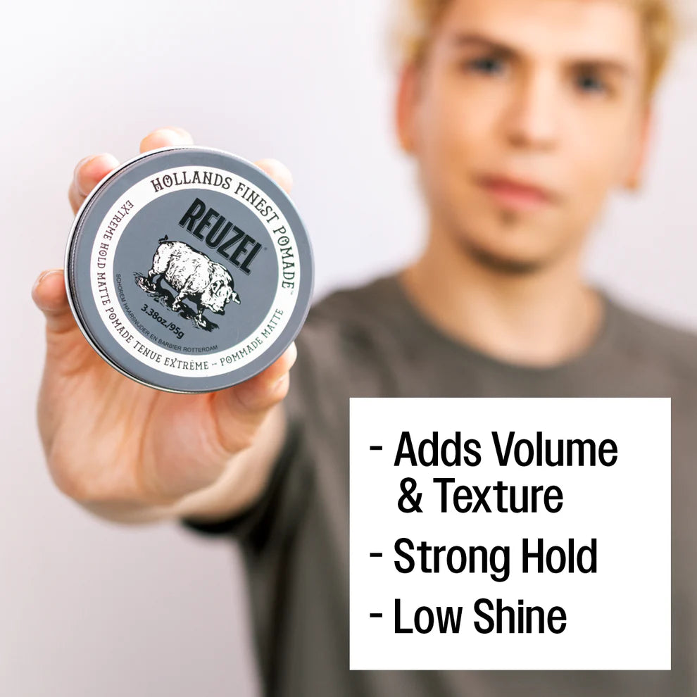 Extreme Hold Matte Pomade Grey 113gr