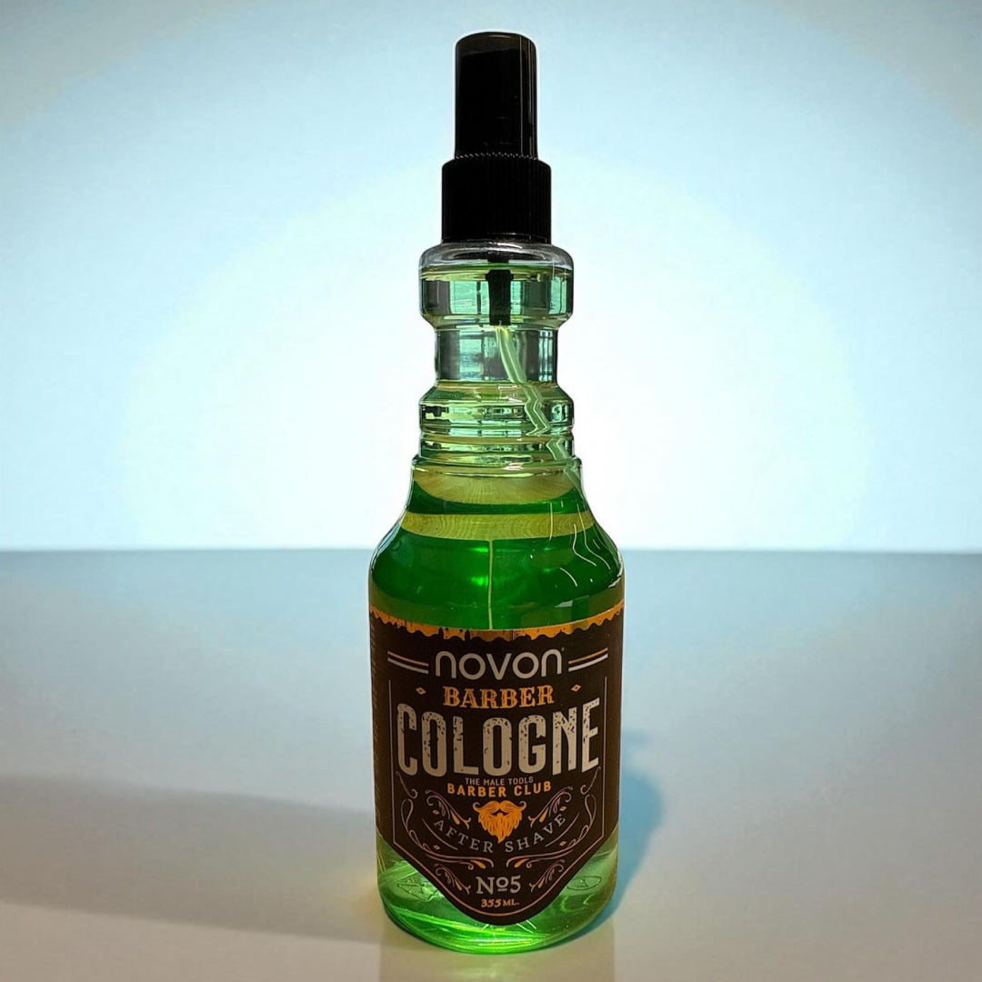Novon Professional after shave Barber Cologne Green No 5 – ανδρικό άρωμα και δροσερή αίσθηση μετά το ξύρισμα